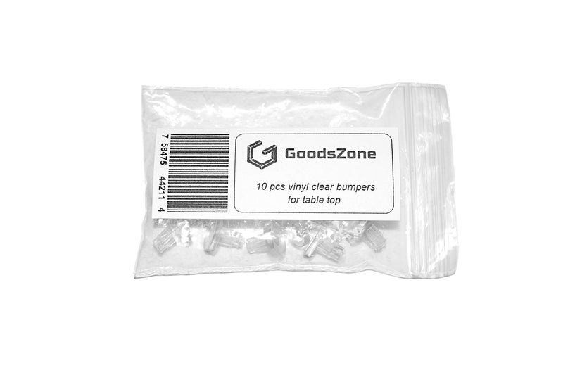 G GOODSZONE GoodsZone 10/Pack Glass Table Top Bumpers Vinyl Clear Pads Spacers for Patio Furniture Indoor Outdoor for 1/4" Inch Hole - Image 3
